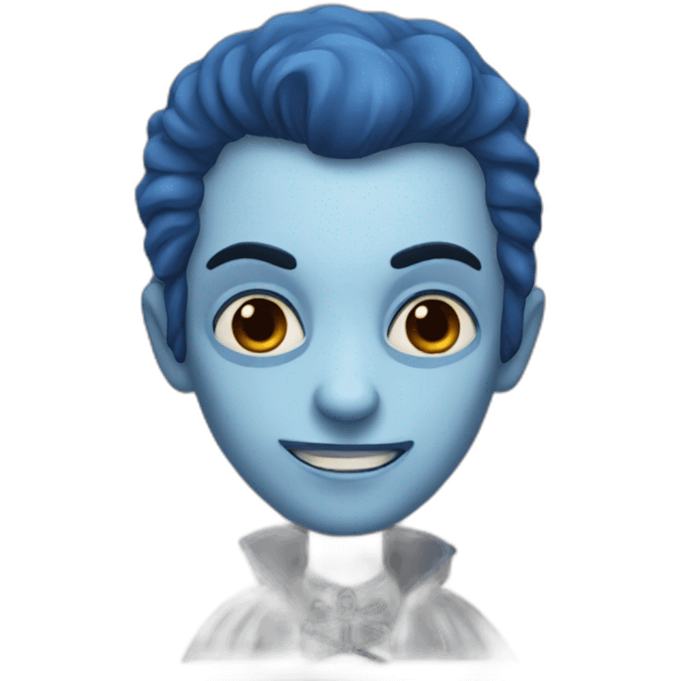 Blue vampire emoji