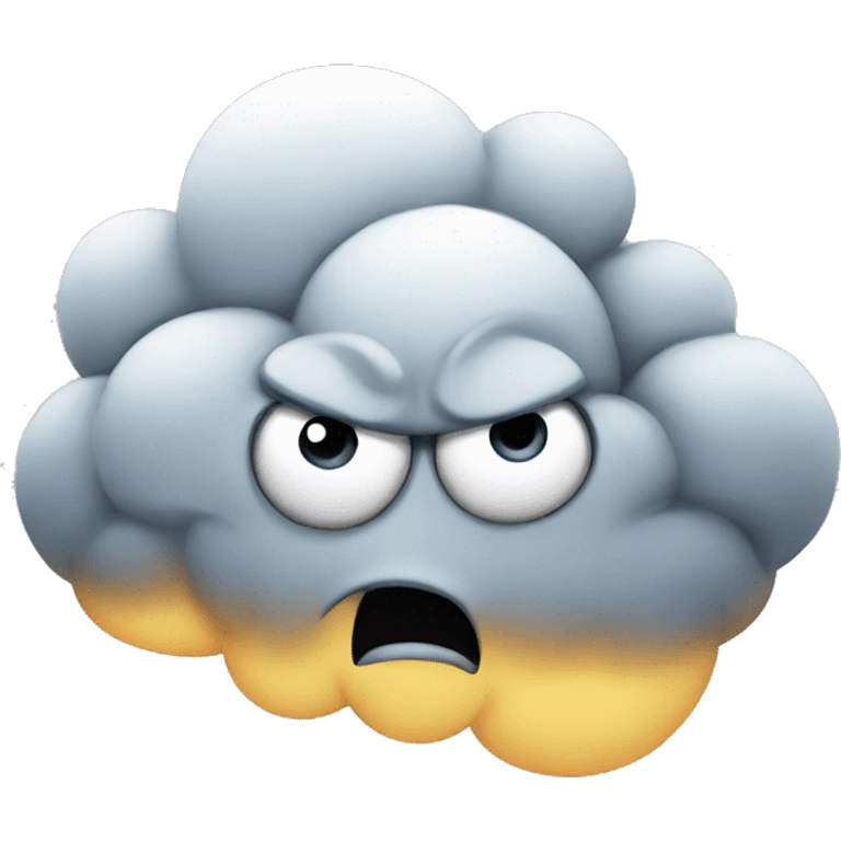 angry cloud emoji