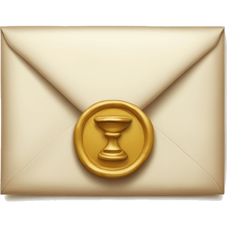 an envelope with a wax seal Alice emoji