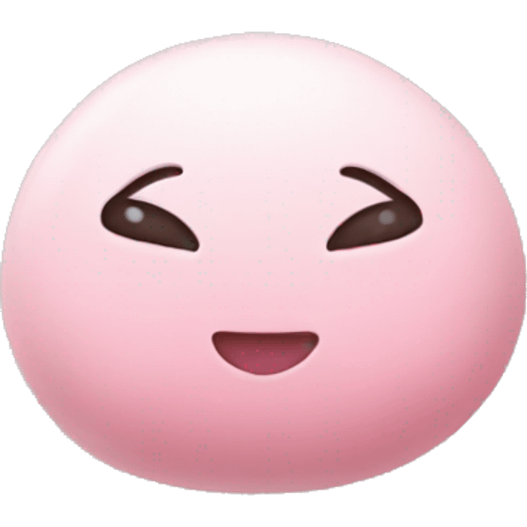 light pink mochi  emoji