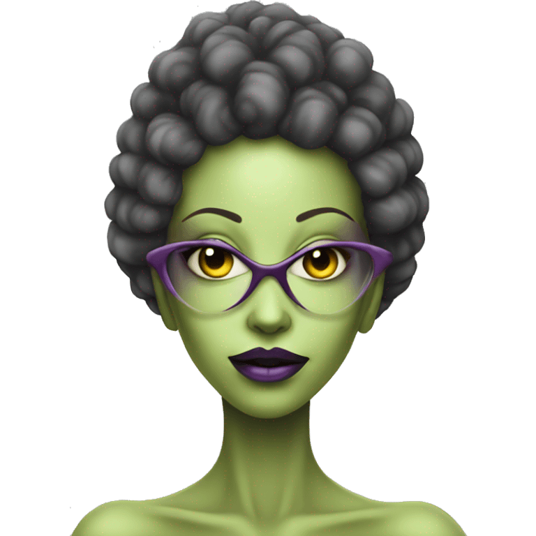 female diva alien high vibrational emoji