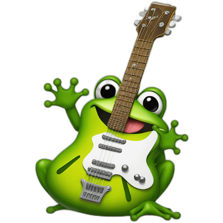 mr frog guitar emoji