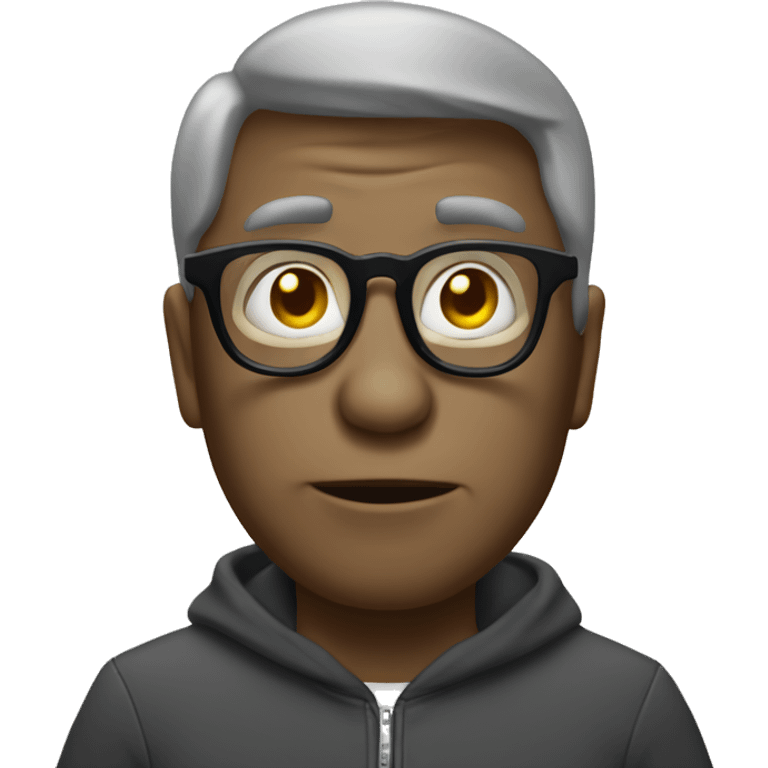 Un fantôme avec des lunettes emoji