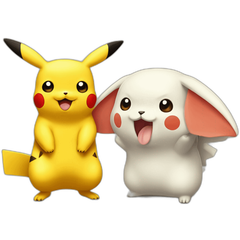 Pikachu et salamèche emoji