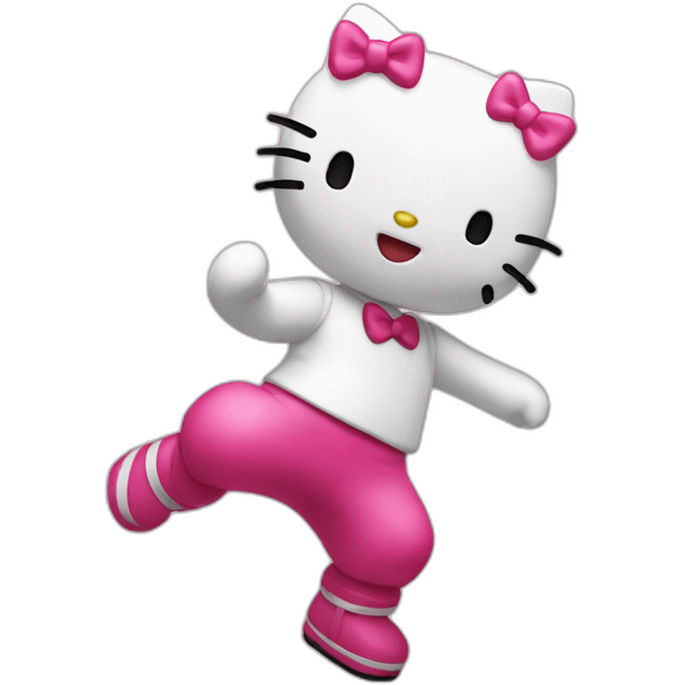 Hello Kitty dancing emoji