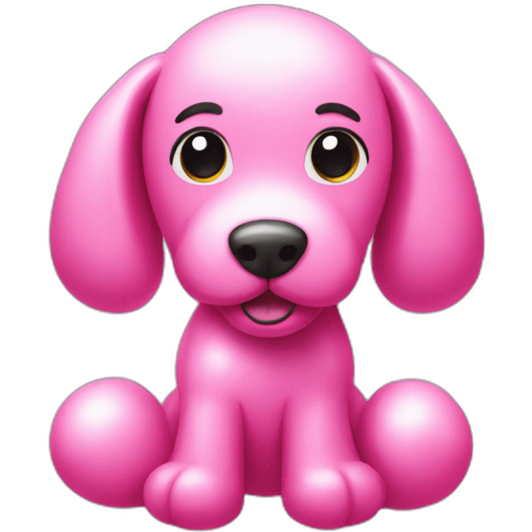 Pink balloon dog emoji