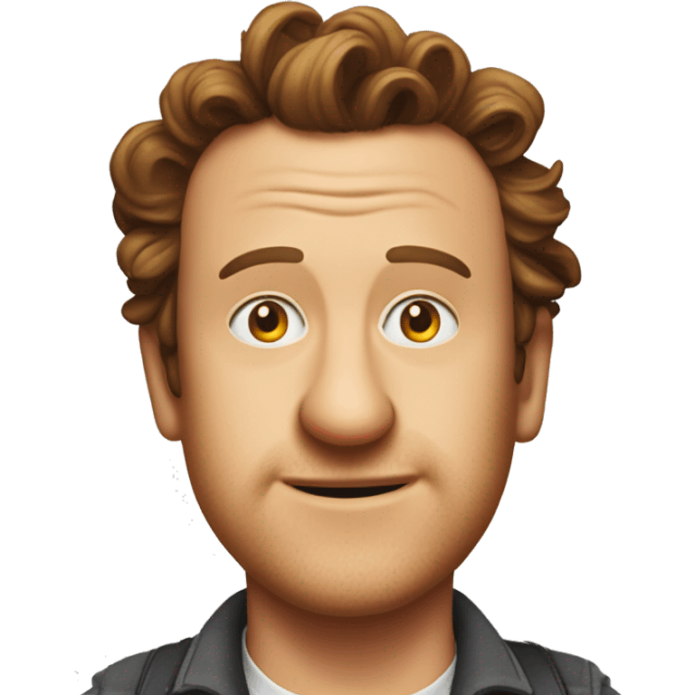 Jason Segel as a chicken emoji