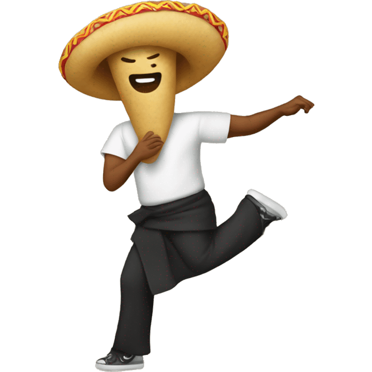 A dancing taquito  emoji