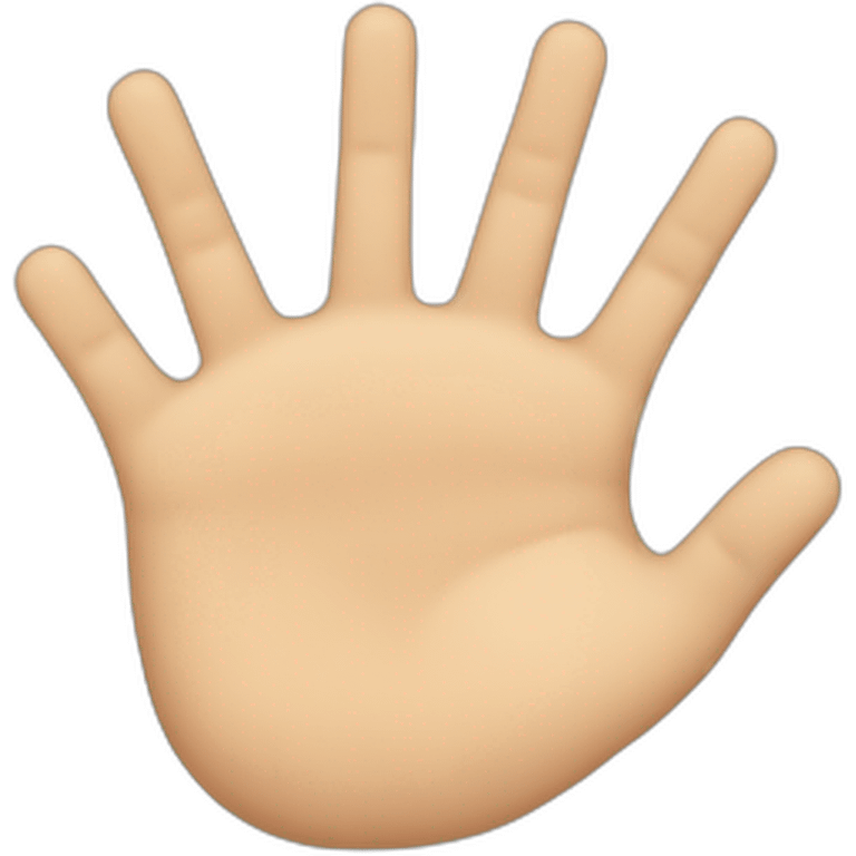 Hand 5 fingers emoji