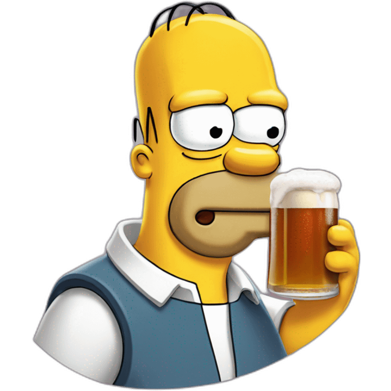 Homer simpson biere emoji