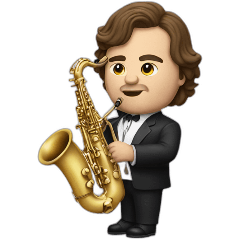 Jack Black playing saxophone emoji