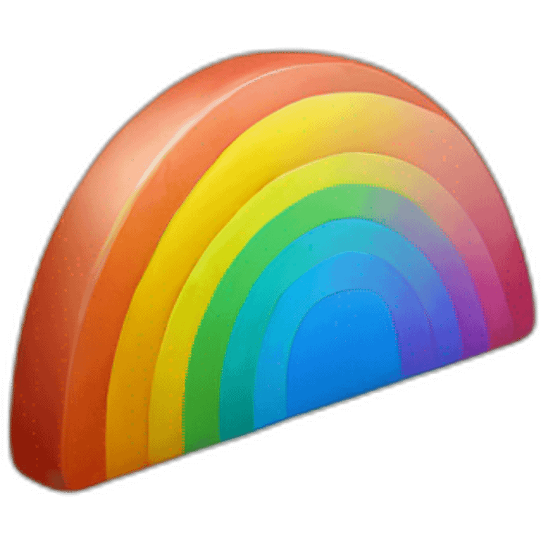 Silicium chip colored rainbow emoji