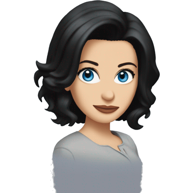 Monica Geller blue eyes emoji