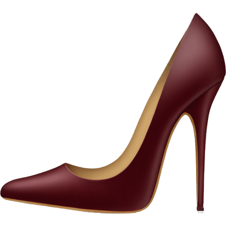 Dark red stiletto  emoji