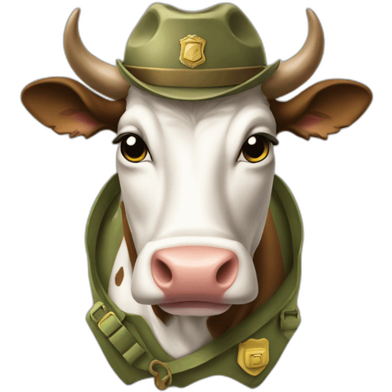 Corporal cow emoji