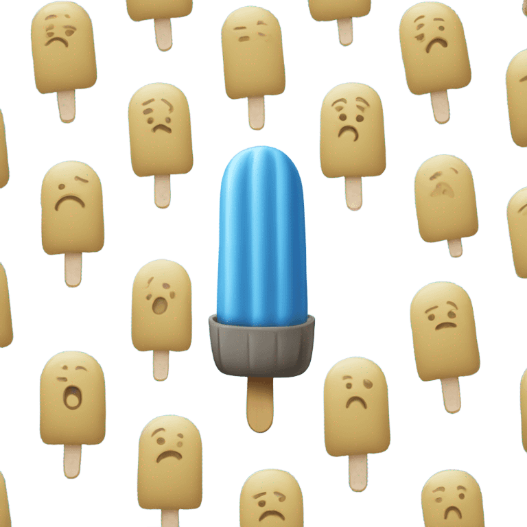 grey blue ice pop emoji