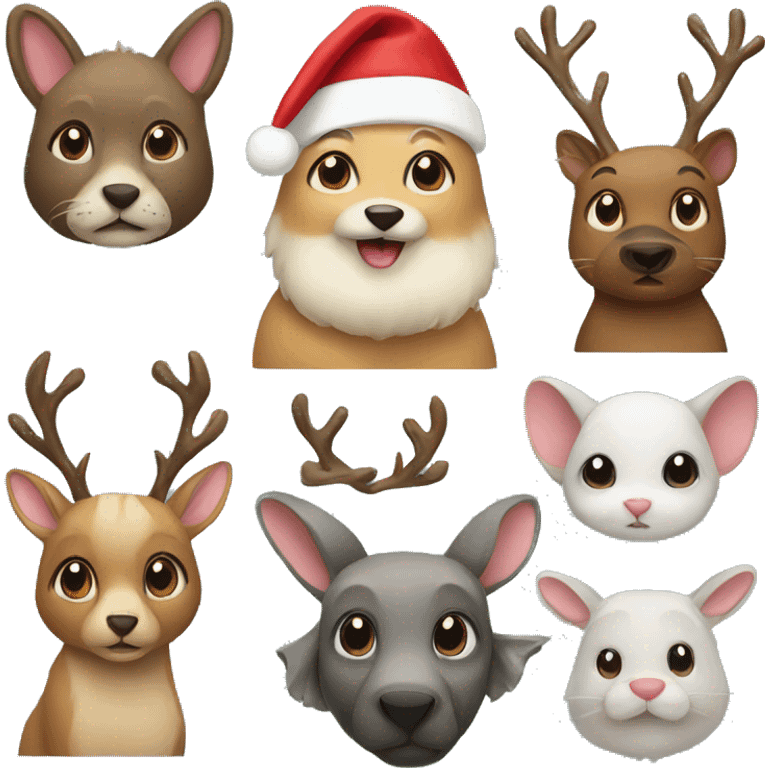 Christmas animals emoji