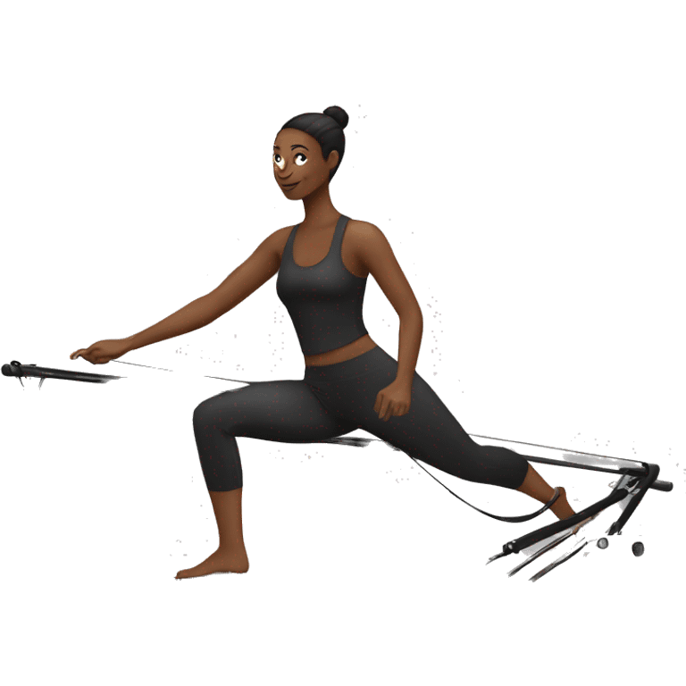 Pilates reformer black emoji