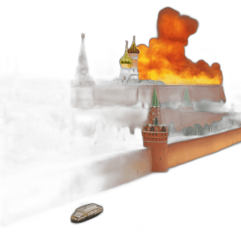 moscow kremlin on fire emoji