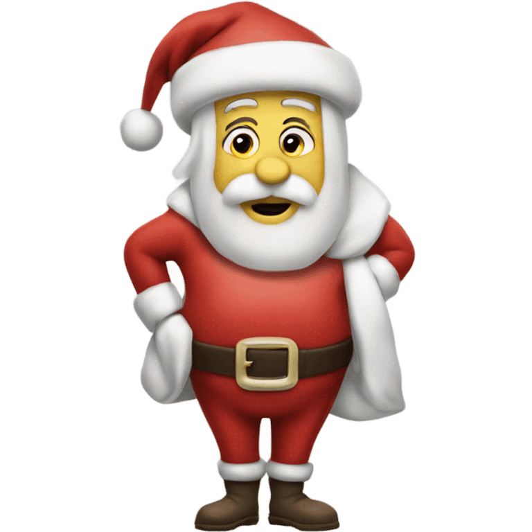 santa revealing his fat saggy belly emoji