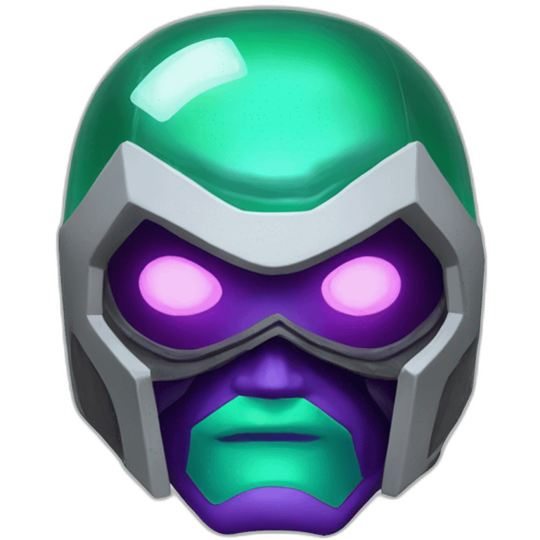 Electric bubble glass mysterio head emoji