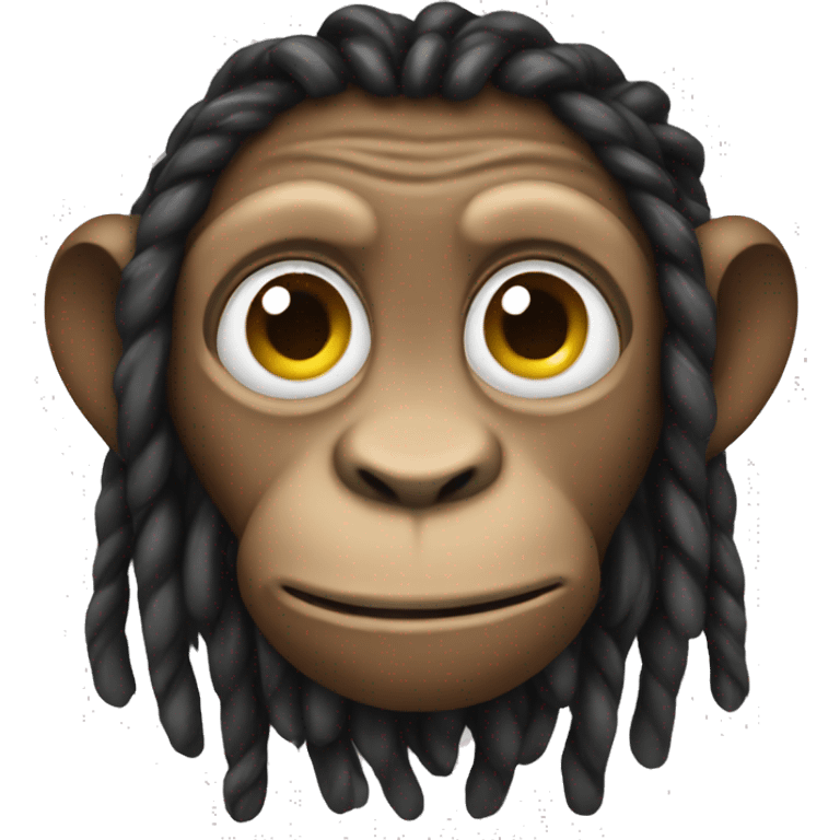 monkey with dreads emoji