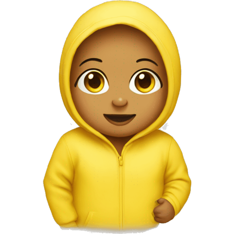 yellow baby in long sleeve bodysuit emoji