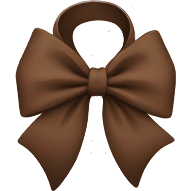 Brown bow emoji