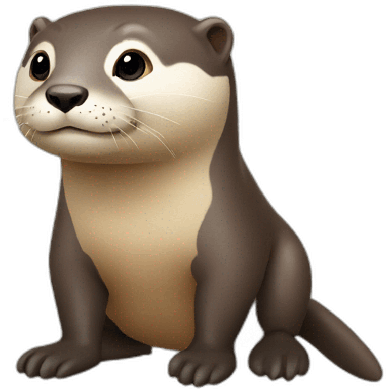 Loutre sur vache emoji