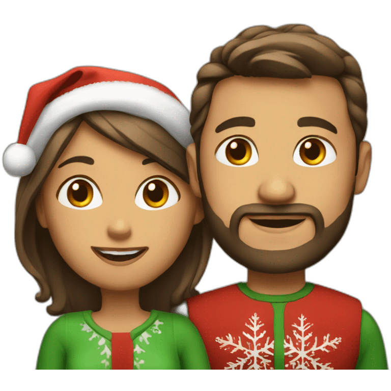 Christmas couple emoji