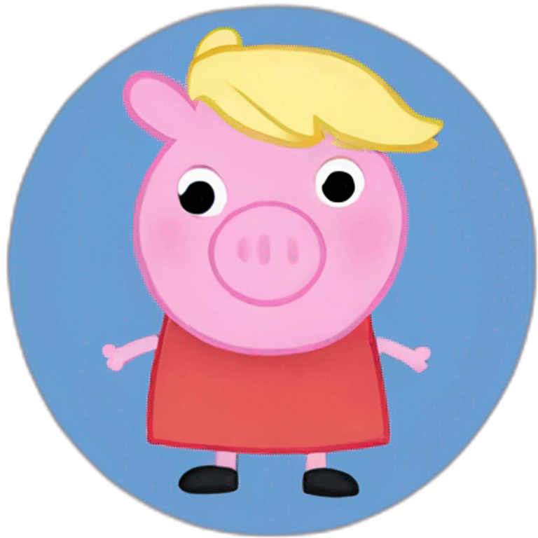 Trump as Peppa pig emoji