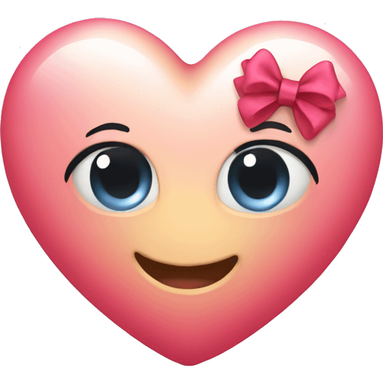 Love heart with bow emoji