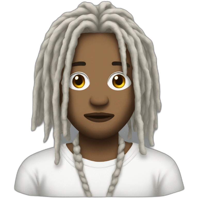 Rapper white dreads emoji