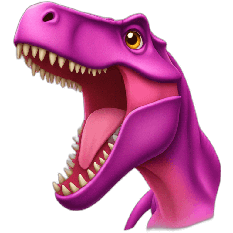 Tyrannosaurus pink emoji