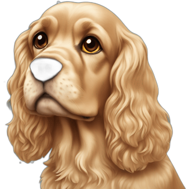 cocker spaniel christmas emoji