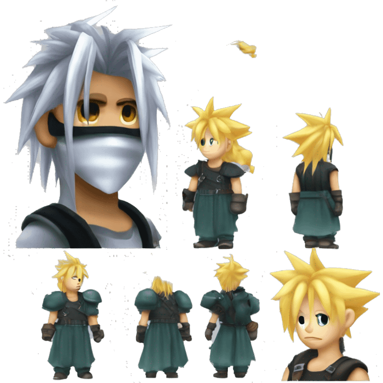 Cloud strife final fantasy 7 emoji