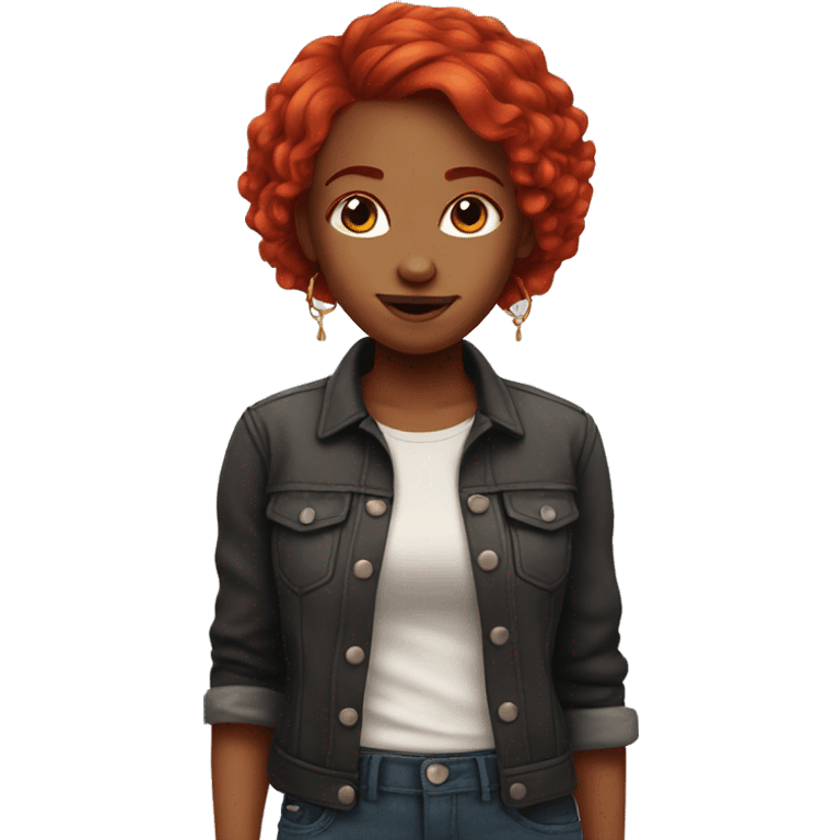 Red Hair Girl with Piercings emoji