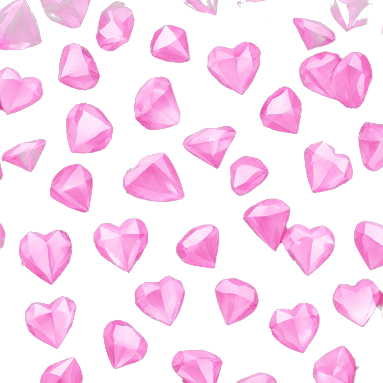 Pink diamond heart  emoji