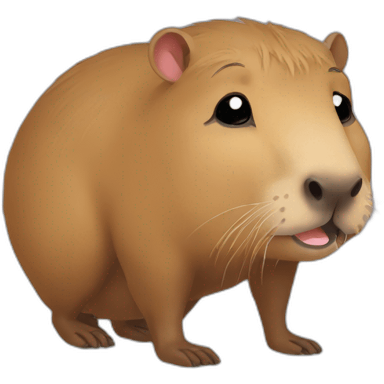 The capybara is crying emoji