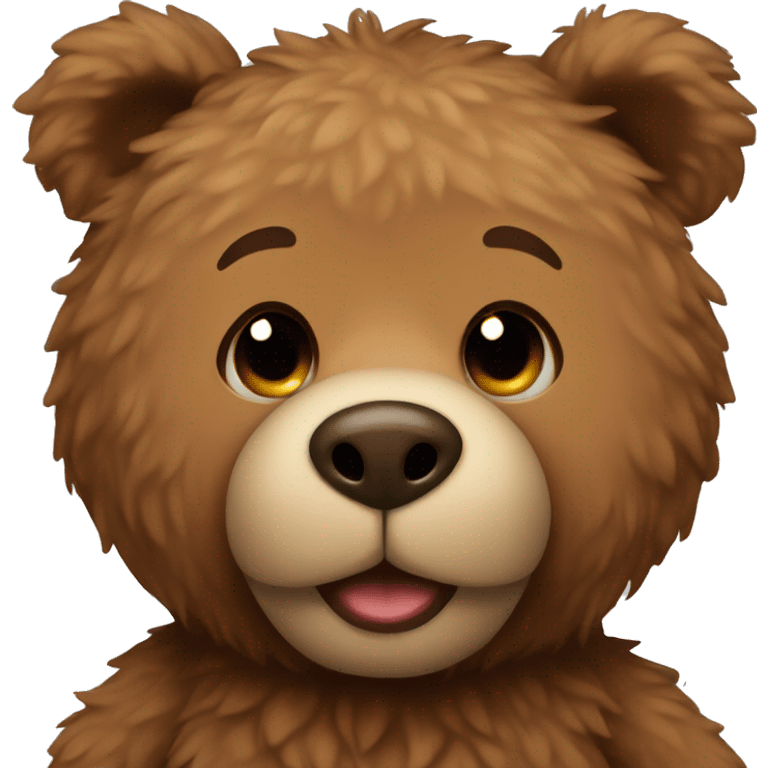 Brown teddy bear  emoji