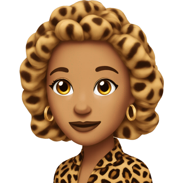 Glamour podcast name leopard print emoji