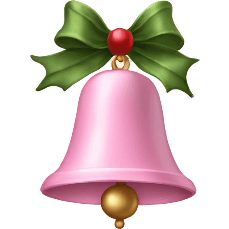 Light Pink Christmas bell emoji