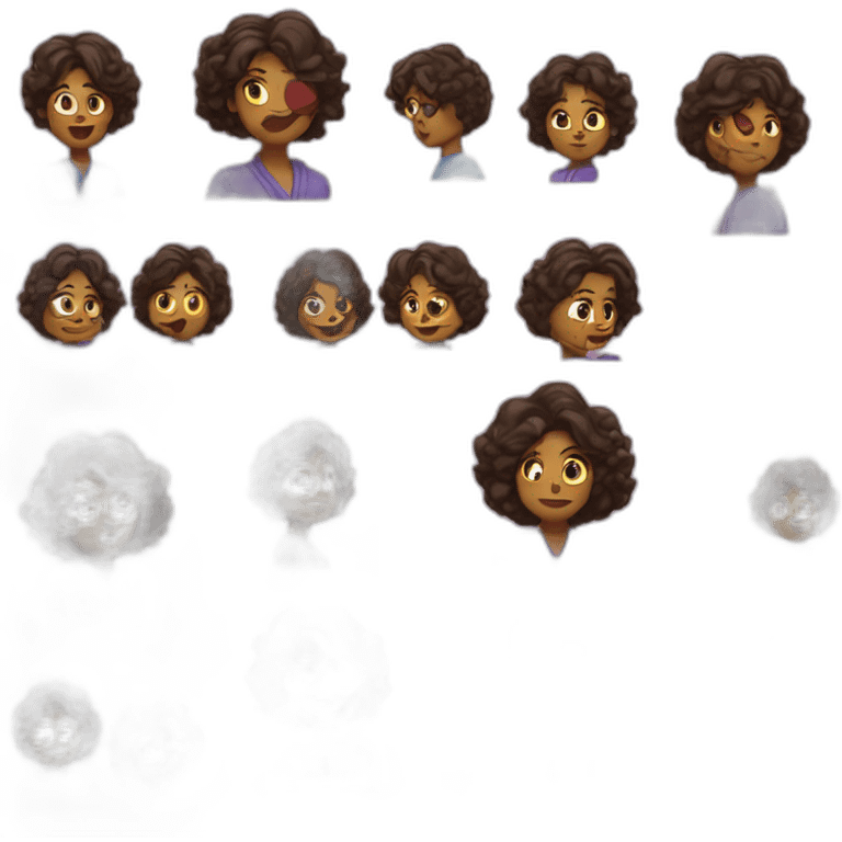 Bonnie and Slide cartoon characters  emoji