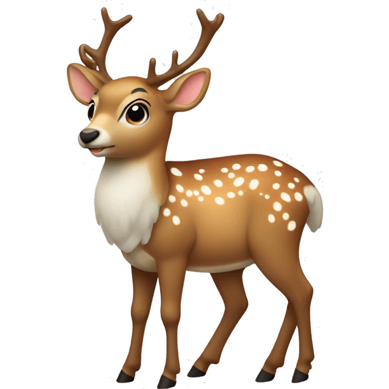 Christmas deer emoji