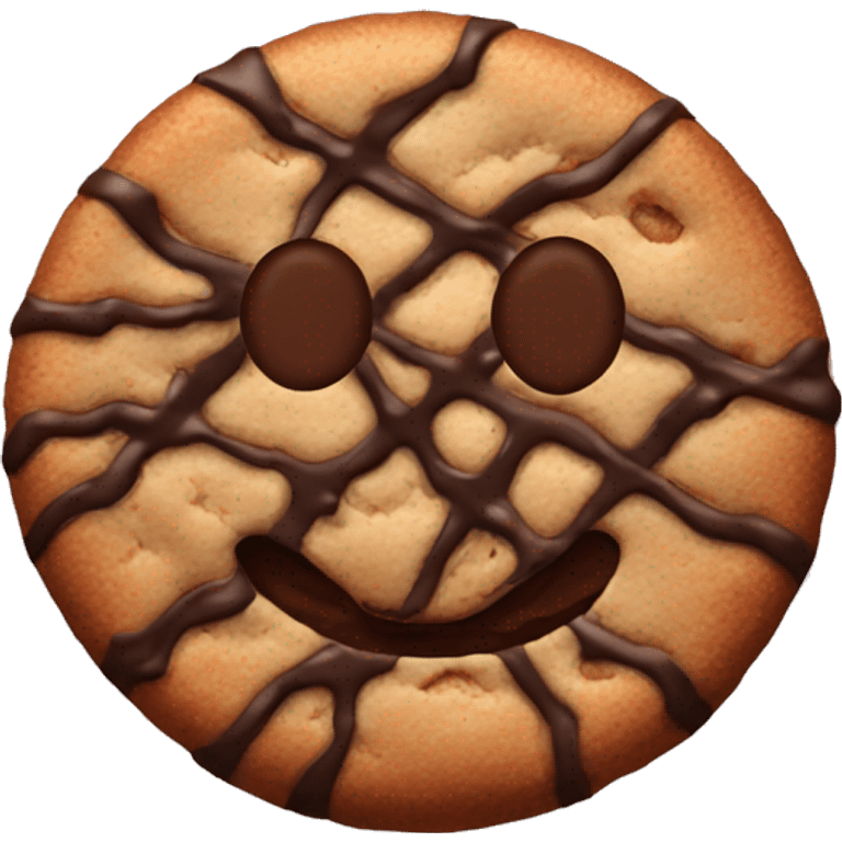 Chocolate cookie emoji