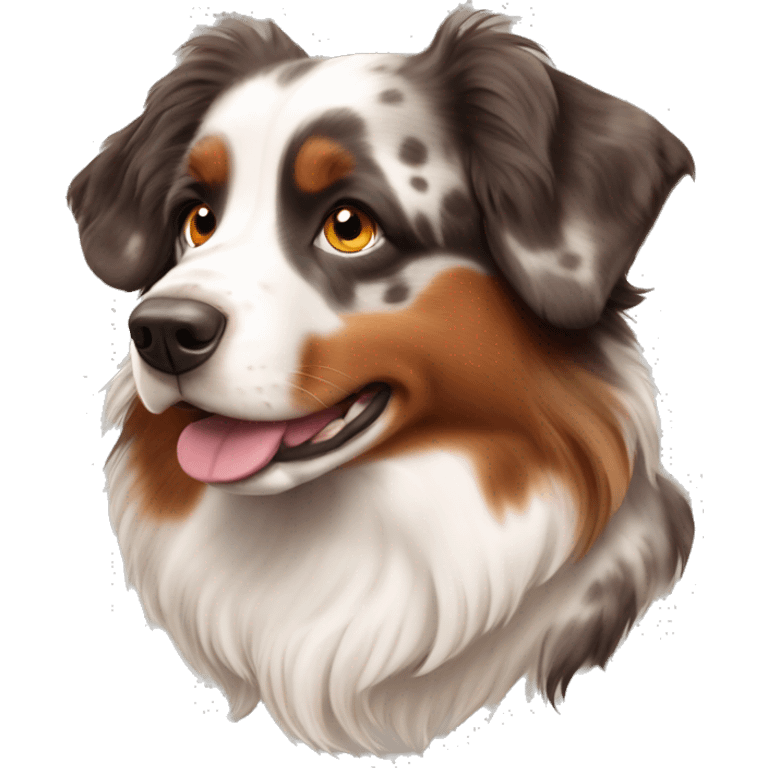 Red merle Australian shepherd  emoji