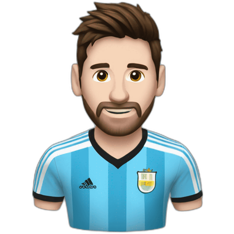 Messi un mate remera de argentina emoji