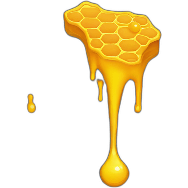 Dripping honeycomb emoji