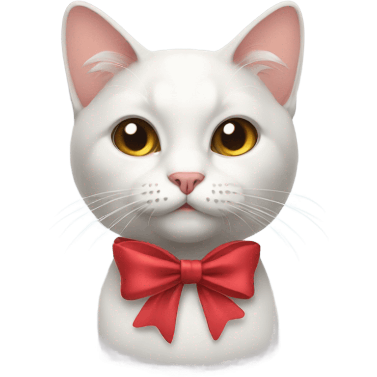 Cat with a bow emoji