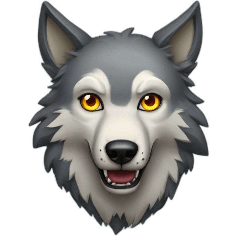 Halloween wolf emoji